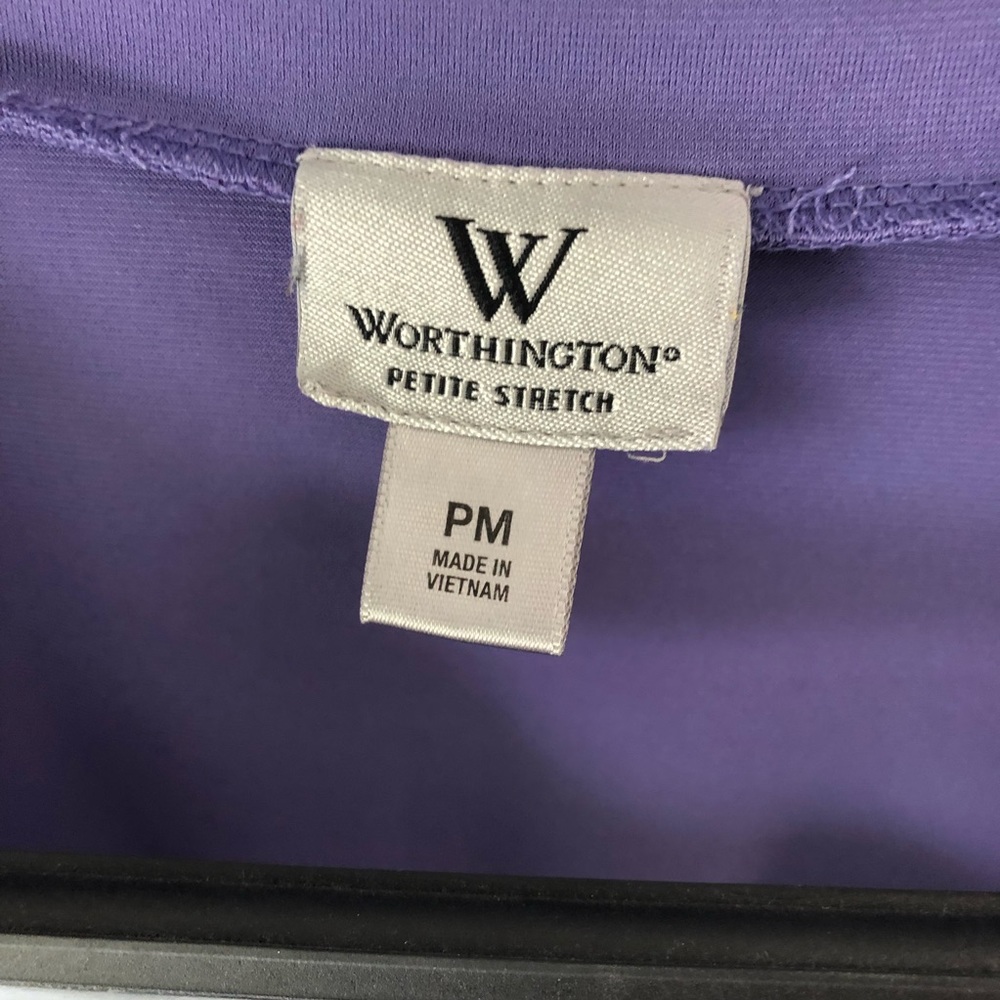 ✨EUC Women’s Purple Worthington Stretch Top 🌺 - Picture 4 of 7